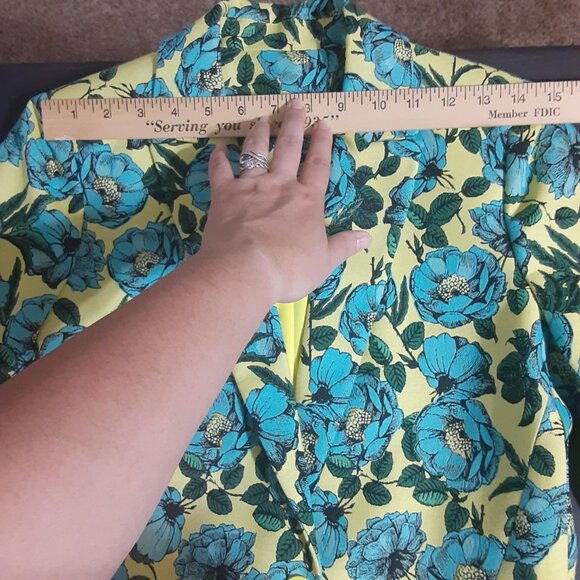 ALICE + OLIVA MACEY NOTCH COLLAR FITTED FLORAL BLAZER SIZE 6 - Picture 13 of 16